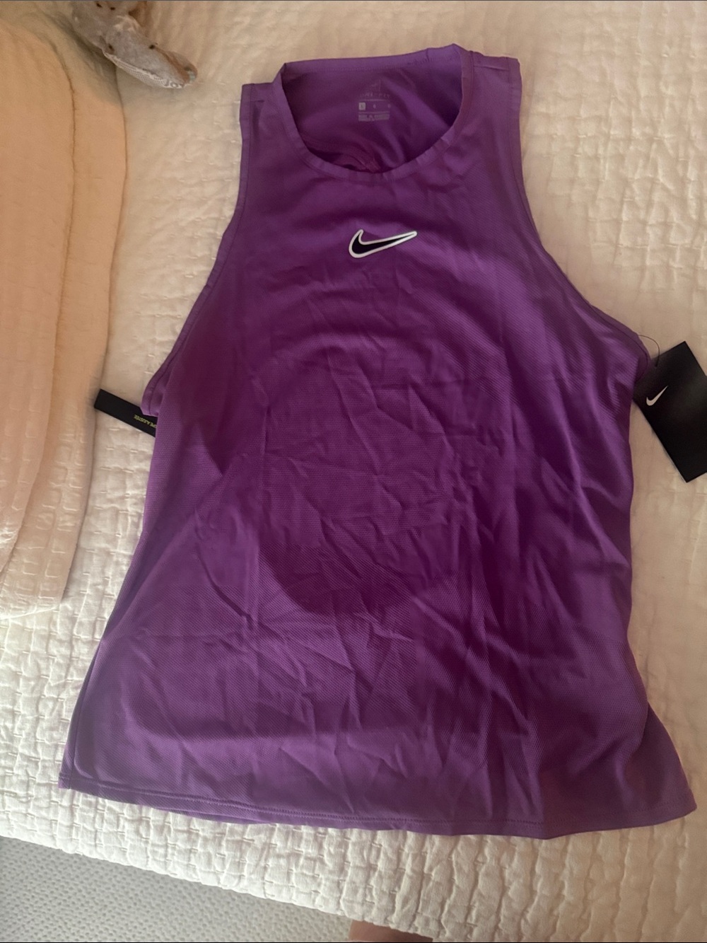 Nike Women's Purple backless Athletic Tank Top